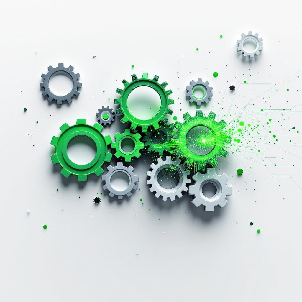 AI processing visualization